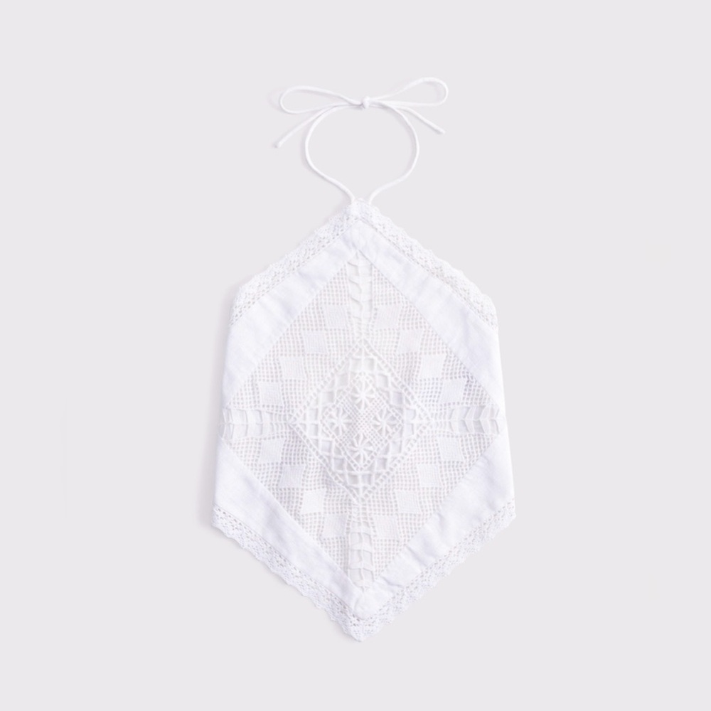 🌿✨ Abercrombie & Fitch Linen Blend Bandana Top – NWT ✨🌿